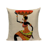 New Lady Africa Geometric Pillow Covers