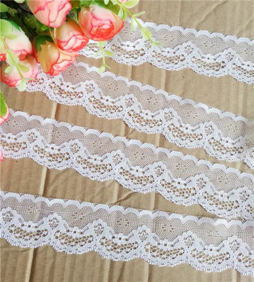 New Embroidered Net White Black Lace