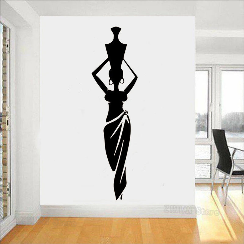 African Woman Vinyl Wall Stickers