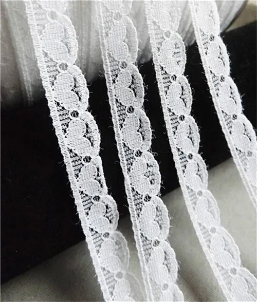 New Embroidered Net White Black Lace