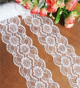 New Embroidered Net White Black Lace