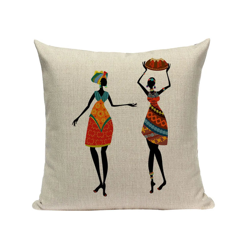 New Lady Africa Geometric Pillow Covers