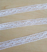 New Embroidered Net White Black Lace