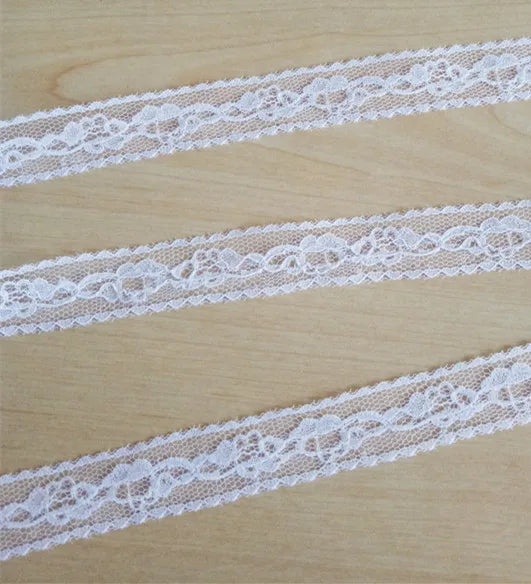 New Embroidered Net White Black Lace