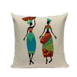 New Lady Africa Geometric Pillow Covers