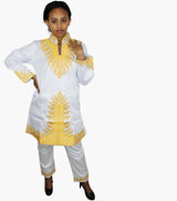 African Bazin Embroidery Design Dresses