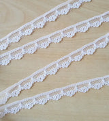 New Embroidered Net White Black Lace