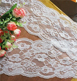 New Embroidered Net White Black Lace