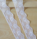 New Embroidered Net White Black Lace