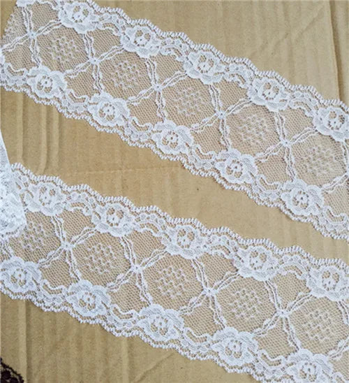 New Embroidered Net White Black Lace