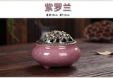 Ice Crack Ceramic Disc Incense Burner