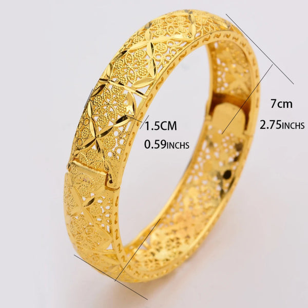 New Luxury Gold Color Bangles