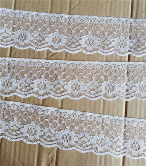 New Embroidered Net White Black Lace