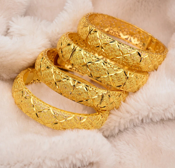 New Luxury Gold Color Bangles