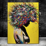 Abstract African Canvas Paintings Graffiti Art Posters