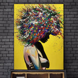 Abstract African Canvas Paintings Graffiti Art Posters