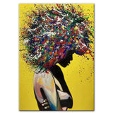 Abstract African Canvas Paintings Graffiti Art Posters