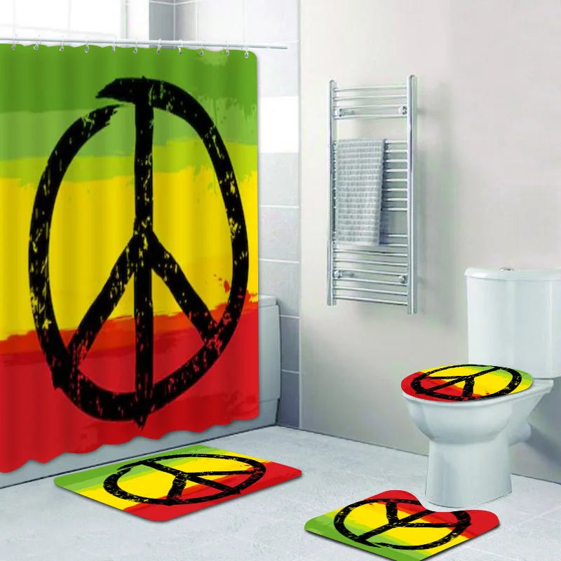 Jamaica Rasta Reggae Lion Bathroom Decor