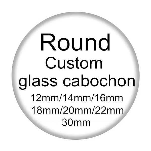 12mm/14mm/16mm/18mm/20mm/25mm/30mm glass cabochon flat back DIY necklace