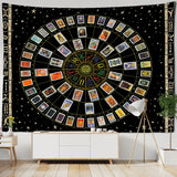 Mandala Tarot Tapestry Wall Hanging Zodiac