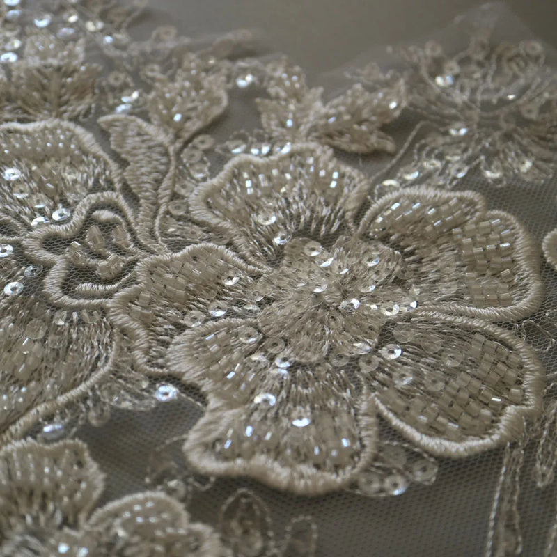 New luxury beaded embroidery lace