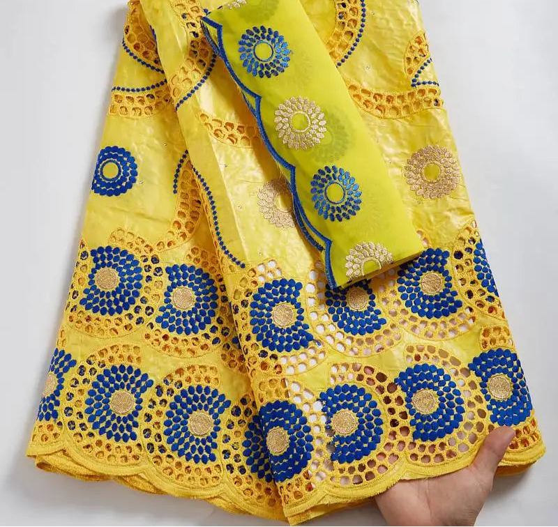 New Embroidered African Lace Fabric