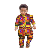 Ankara Fashion Floral Print Boy Suit 2 Pcs Set