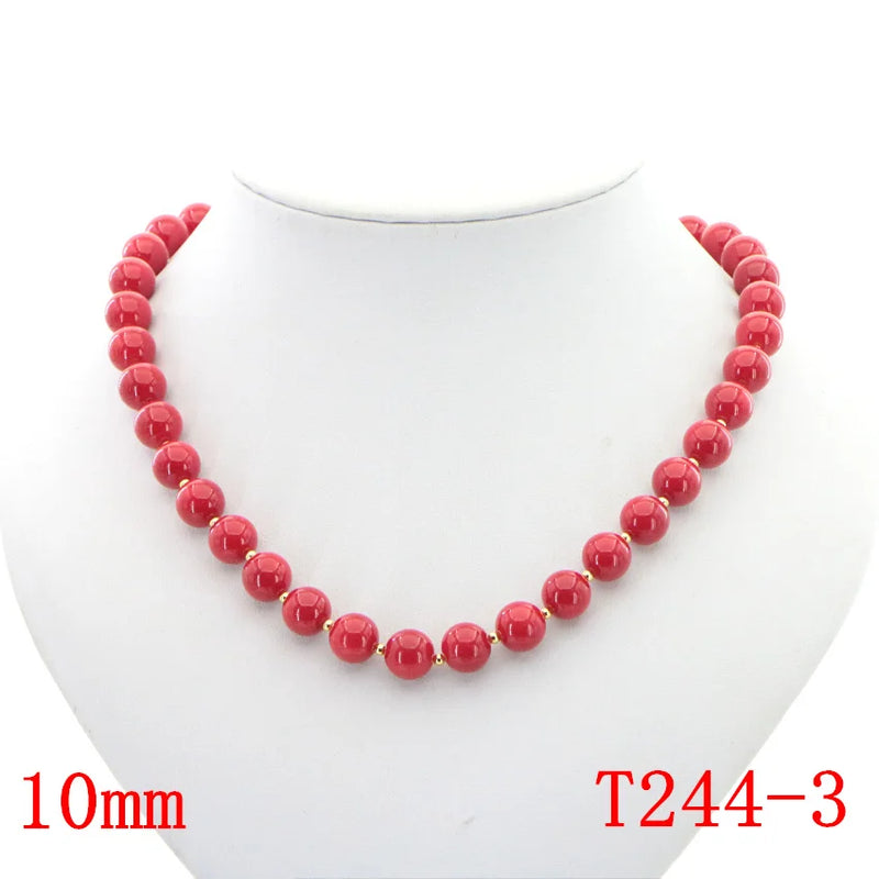 New Charming 5 Style Red Coral Beads Necklace