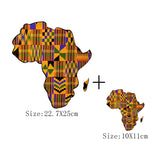 African Map Patches On Clothing