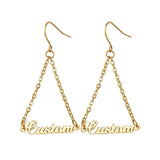 High Quality Personalized Name Drop Earrings