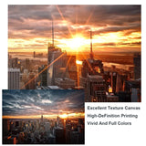 New York City Sunset View Canvas Paintings On the Wall Art Posters