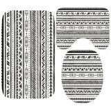 Ethnic Tribal Bohemian Geometric Bathroom Shower Curtain Set