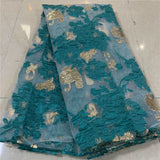 High Quality African Nigerian Tulle Lace Fabric