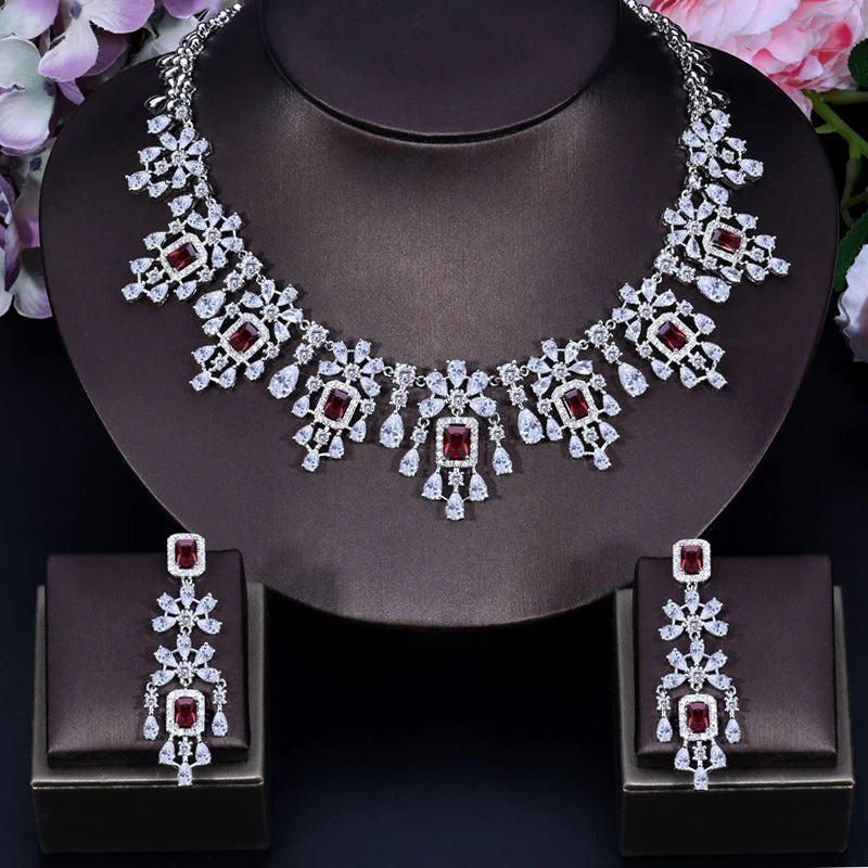 ANGELCZ Exclusive Dubai Bridal Costume Jewelry Set