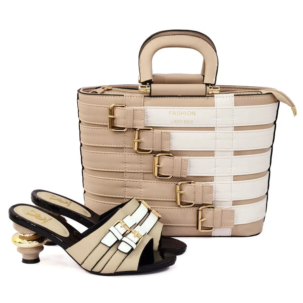 Summer Casual New Italian Women Shoes and Bag