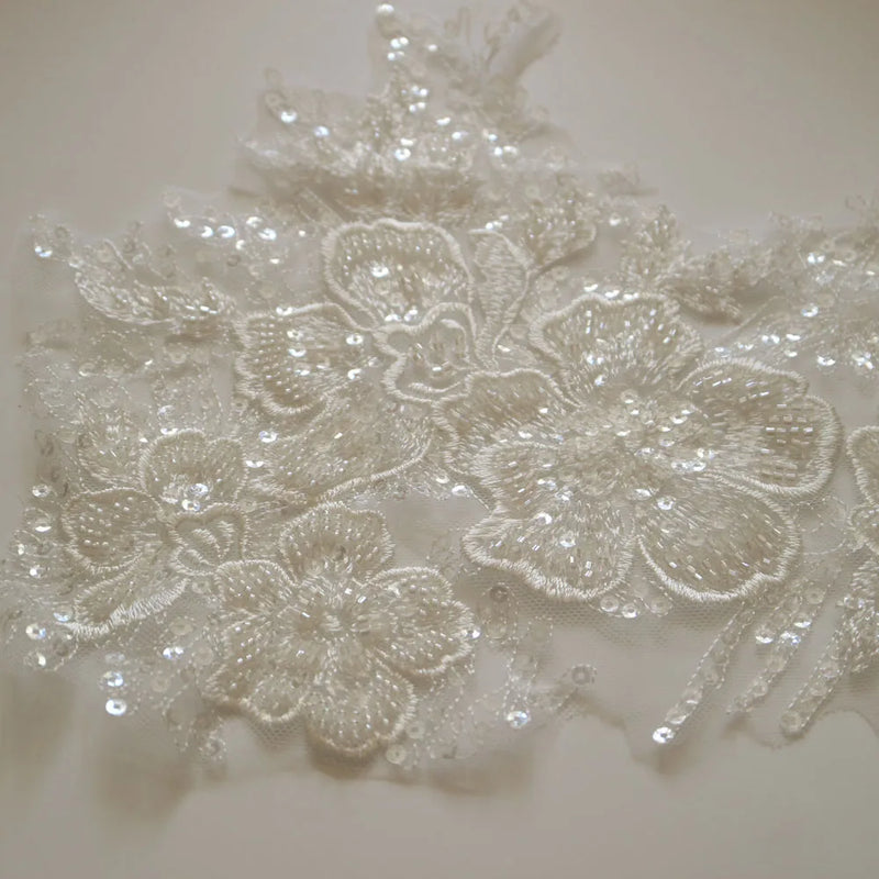 New luxury beaded embroidery lace