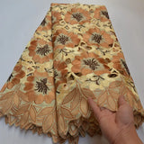 New African Cotton Handcut Lace Fabric