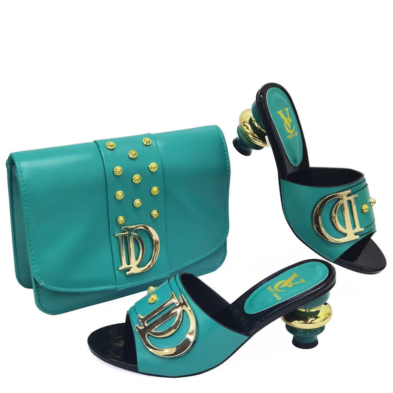 New Special Style Italian design Shoes and Bags To Match Set