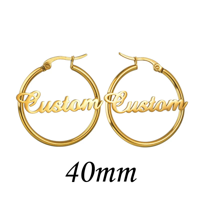 High Quality Personalized Name Drop Earrings