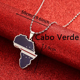 Africa Ghana Nigeria Congo Sudan Somalia Kenya Zambia Liberia Algeria Pendant Necklace