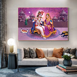 New Radha Krishna Canvas Painting Wall Art