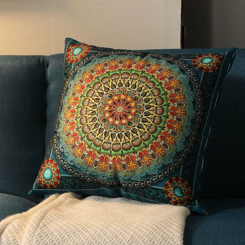 Ethnic Style Bohemia Square Bedroom Pillow Cover