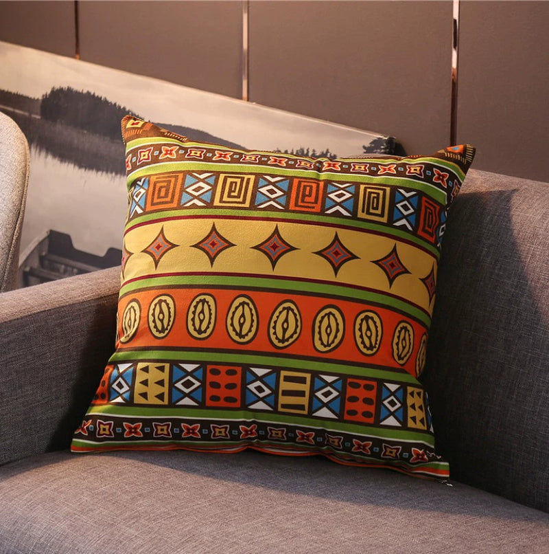 Retro Nostalgic Bohemia Short Plush Bedroom Pillow