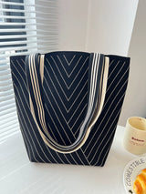 New Fashion Color Contrast Geometric Stain Resistant Bucket Bag