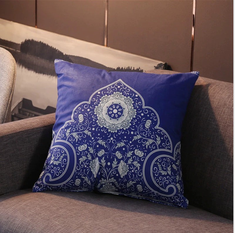 Retro Nostalgic Bohemia Short Plush Bedroom Pillow