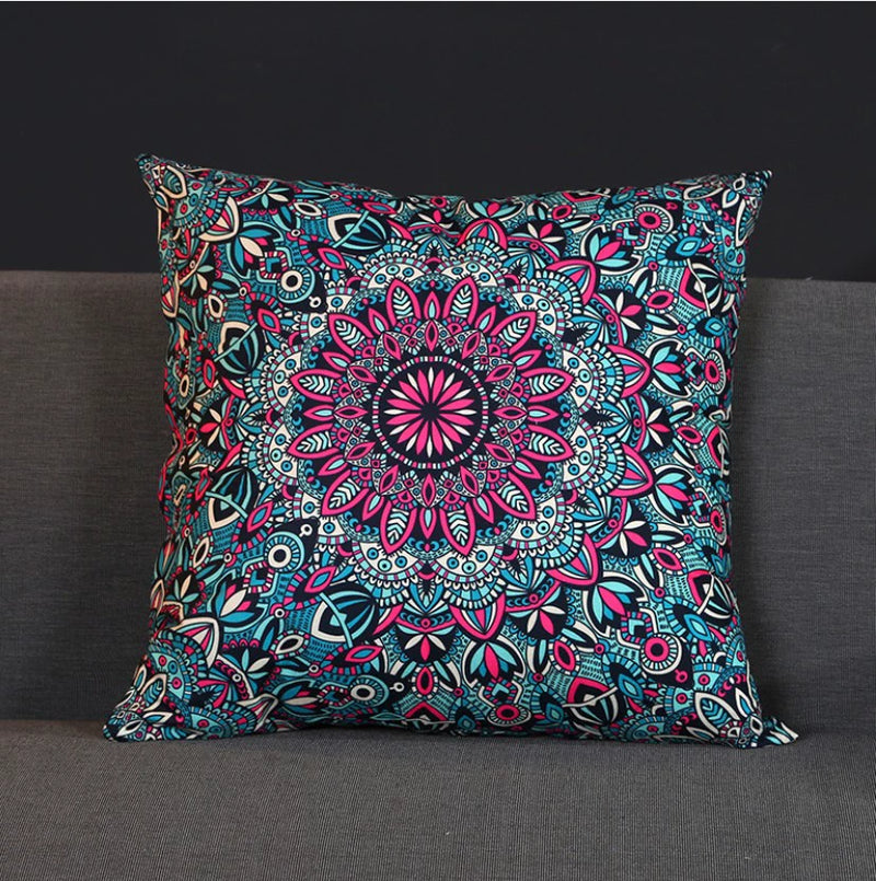 Retro Nostalgic Bohemia Short Plush Bedroom Pillow