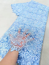 High Quality African NigerianChiffon Cord Lace Fabric