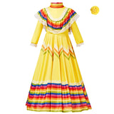 Women Traditional Mexican Folk Dancer Dress