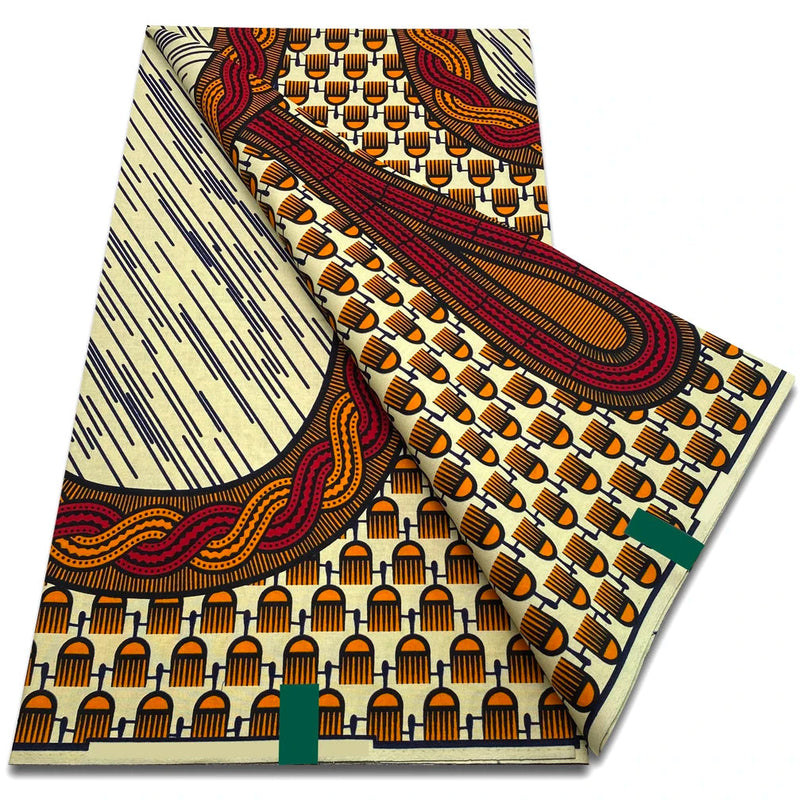 High Quality Cotton Wax Print Veritable African Real Fabric