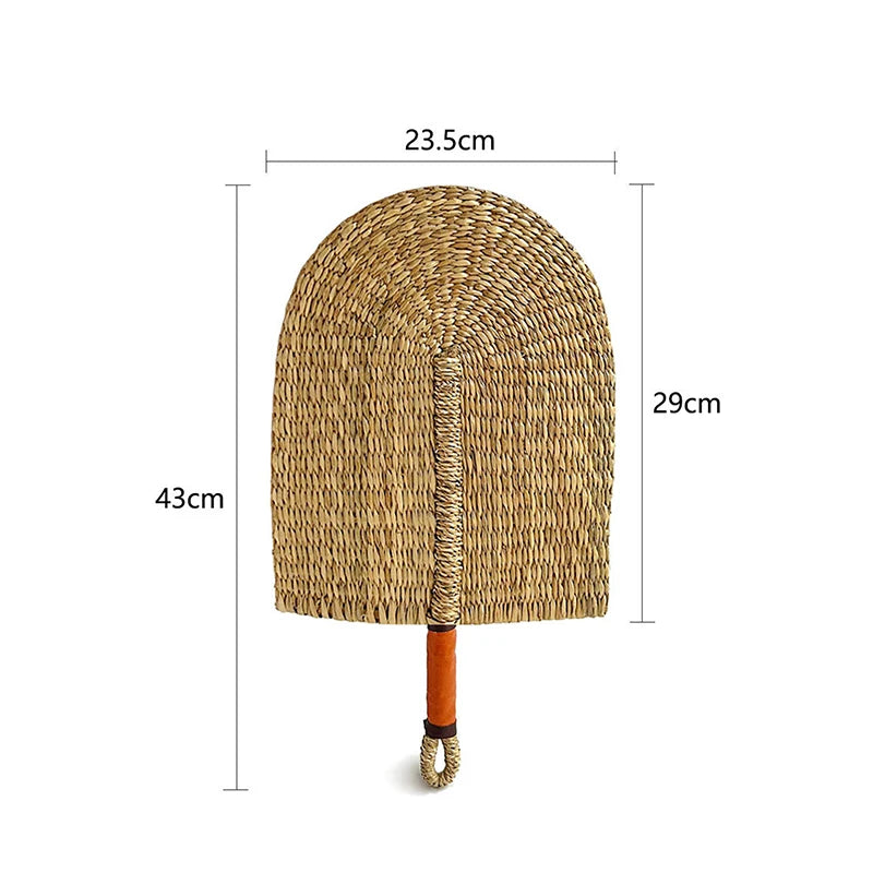 New Woven Straw Fan